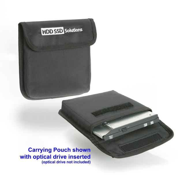 Nylon Tasche für Optical Drive oder OBHD Caddy für 2.5 Zoll SSD oder H